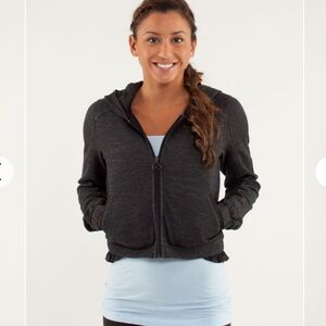 Lululemon Black Sattva Zip Hooded Jacket